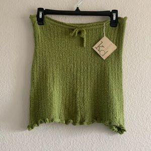 KD Dance Green Knitted Skirt